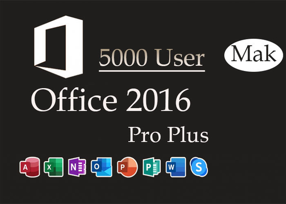 Профессионал Mak 5000pc 2016 плюс ключ продукта, глобальный ключ Excel 2016 лицензии