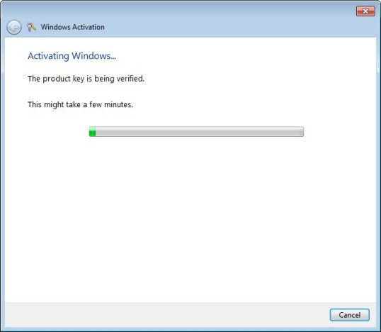 Активируя раздел 5 Windows 7